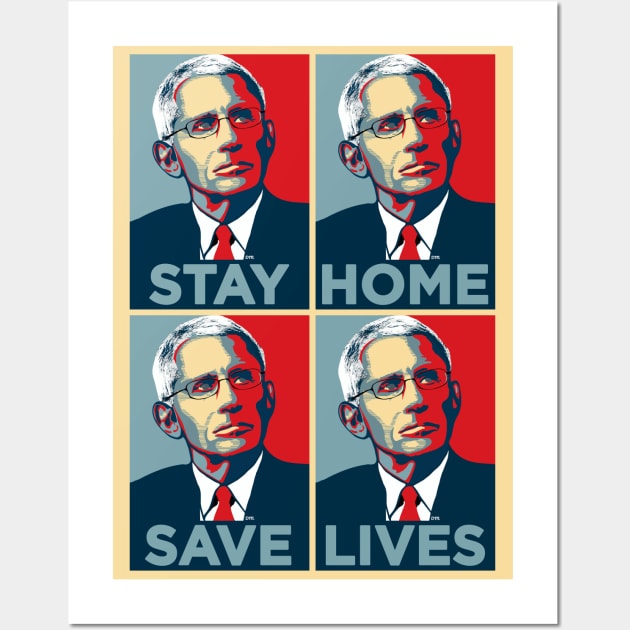 Fauci Hope Parody Wall Art by politicart